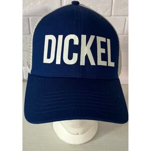 George Dickel Trucker Hat Mens OSFM Blue White Mesh Snapback Whisky Promo Cap